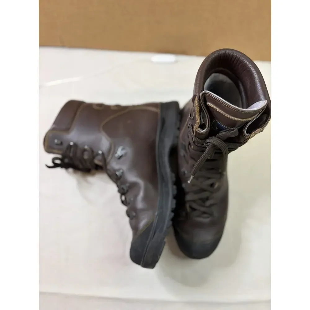VTG L.L.Bean Hiking Boots Mens 14 Brown Leather Thinsulate Vibram Made In Italy
